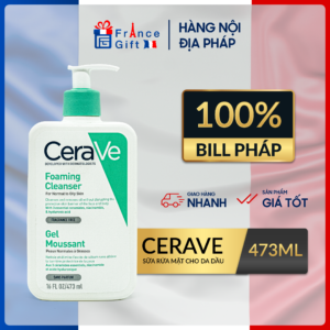 Sữa rửa mặt CeraVe Foaming Facial Cleanser dành cho da dầu