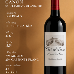 RƯỢU VANG ĐỎ_CHATEAU CANON 2022