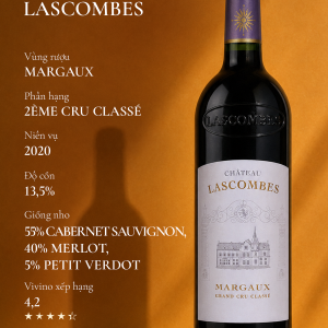 RƯỢU VANG ĐỎ_CHATEAU LASCOMBES 2020