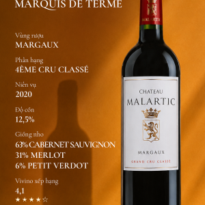 RƯỢU VANG ĐỎ_CHATEAU MARQUIS DE TERME 2020