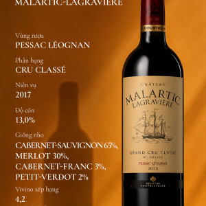 RƯỢU VANG ĐỎ_CHATEAU MALARTIC-LAGRAVIÈRE 2017