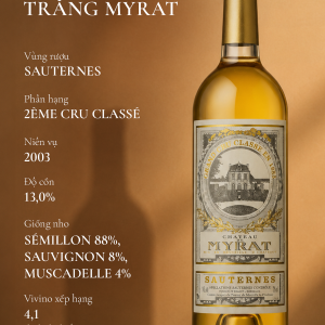 RƯỢU VANG TRẮNG_CHATEAU DE MYRAT 2003